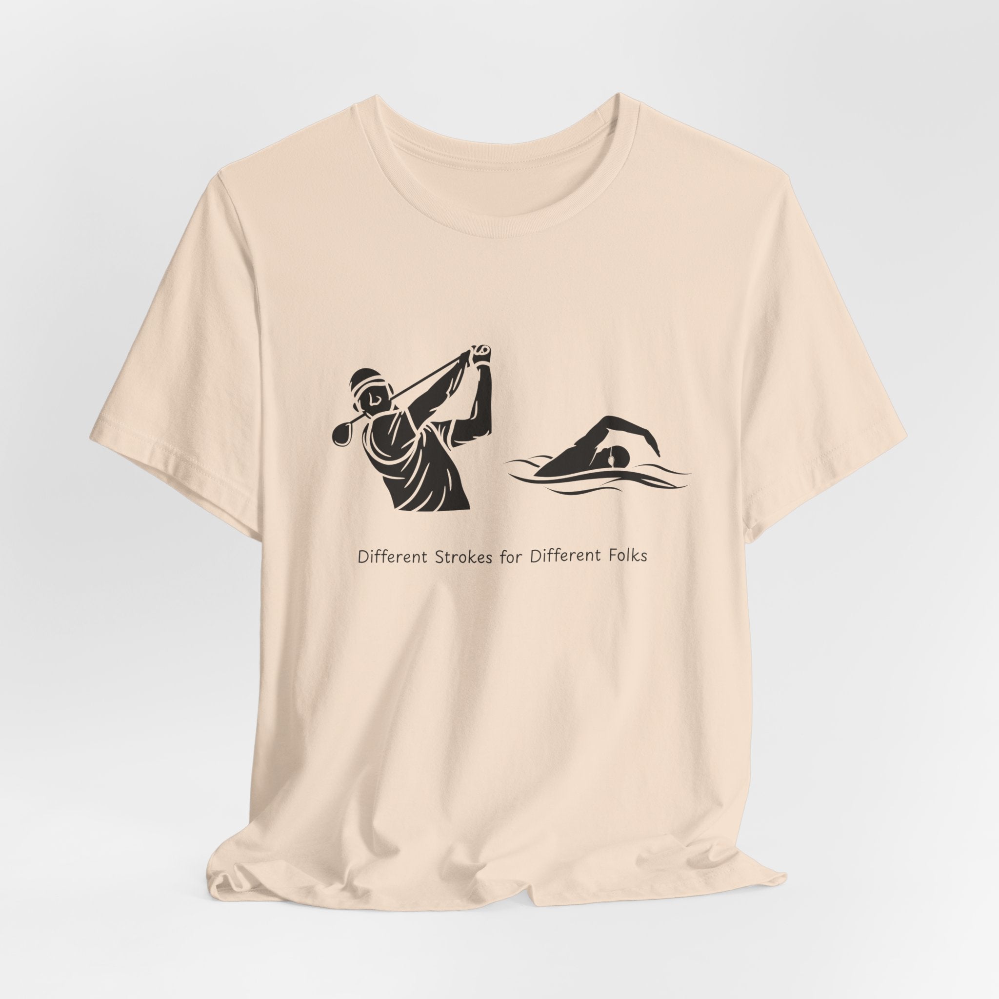T-Shirt — "Different Strokes for Different Folks" Swimming Graphic Tee