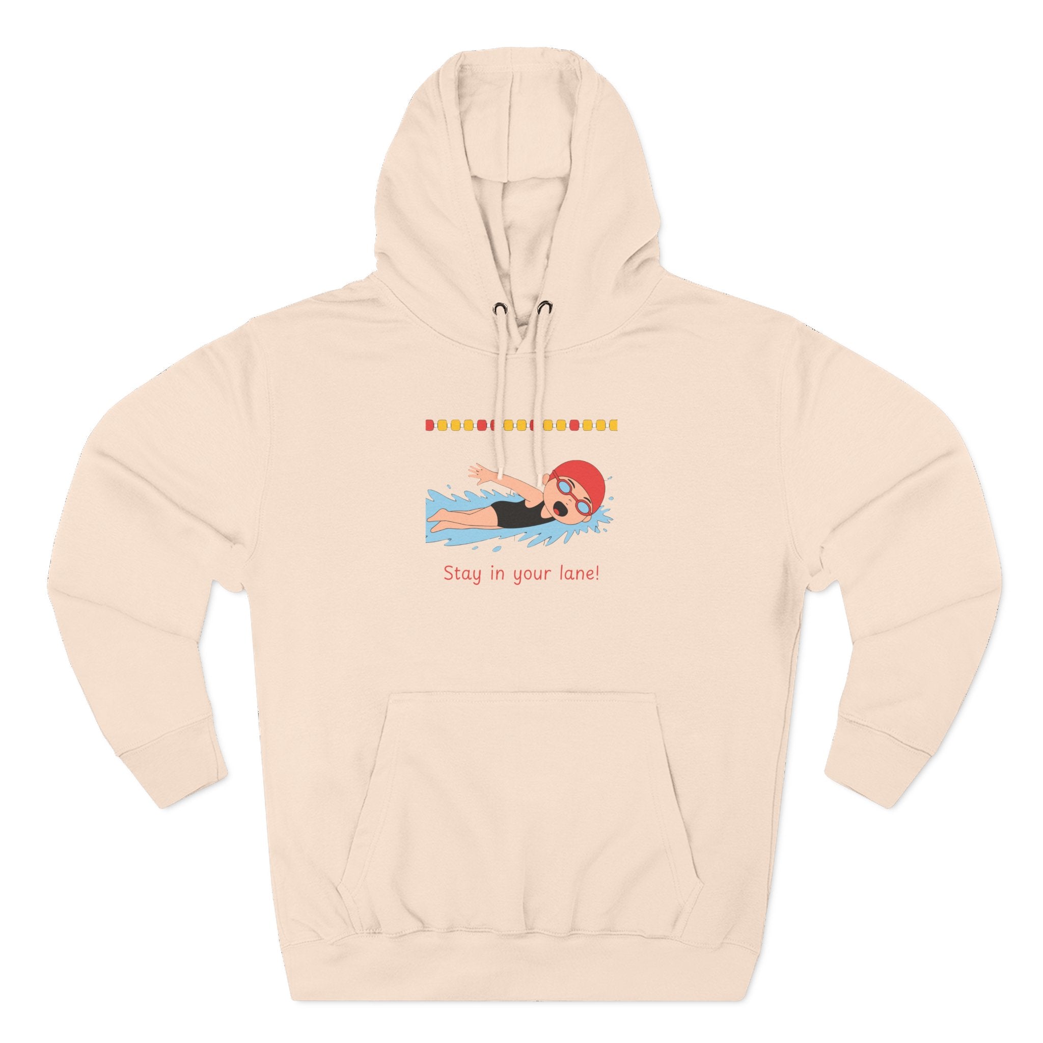 Ladies Hoodie — "Stay in Your Lane" Fleece Pullover