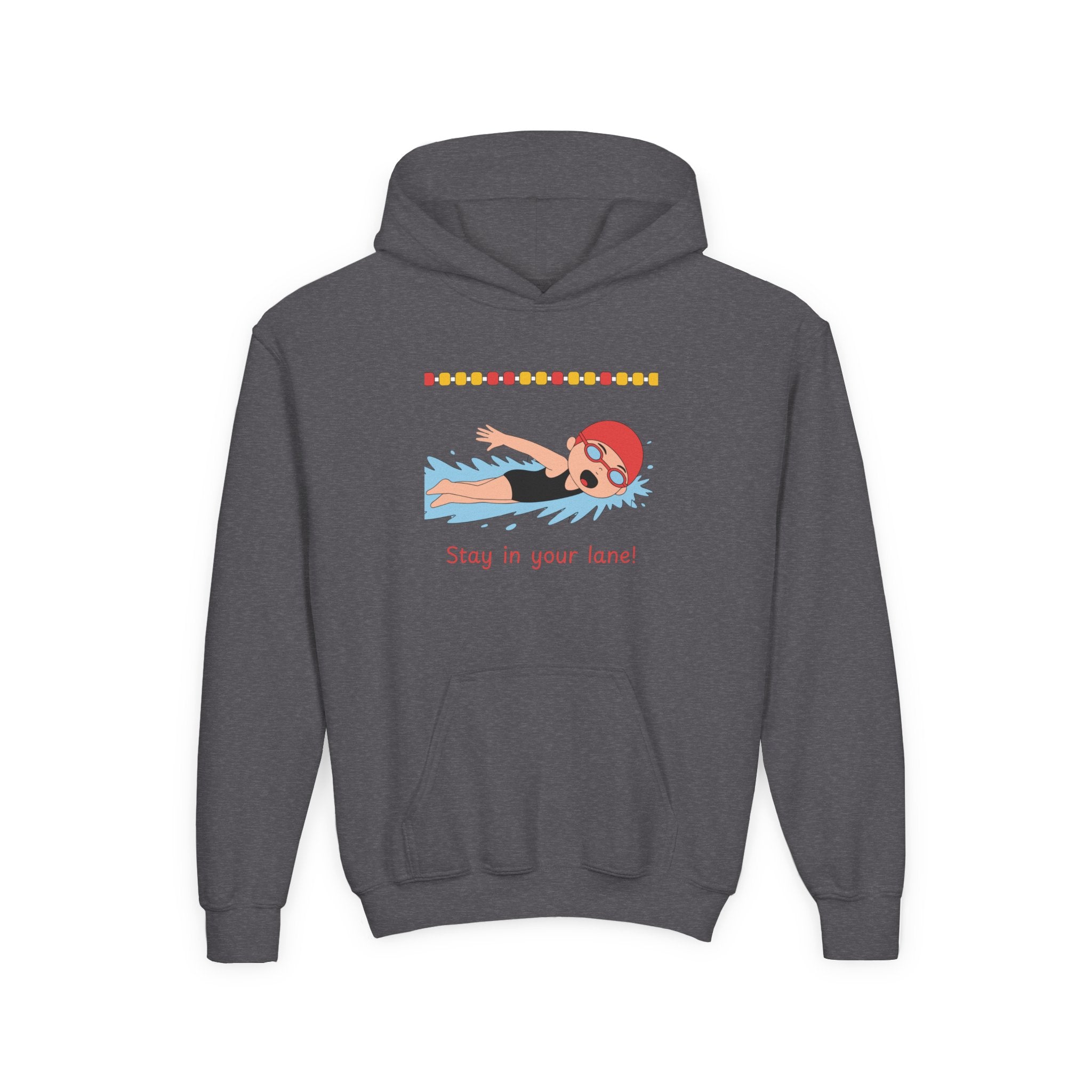 Kid's Hoodie - "Stay in your Lane" Swimming Graphic Hoodie