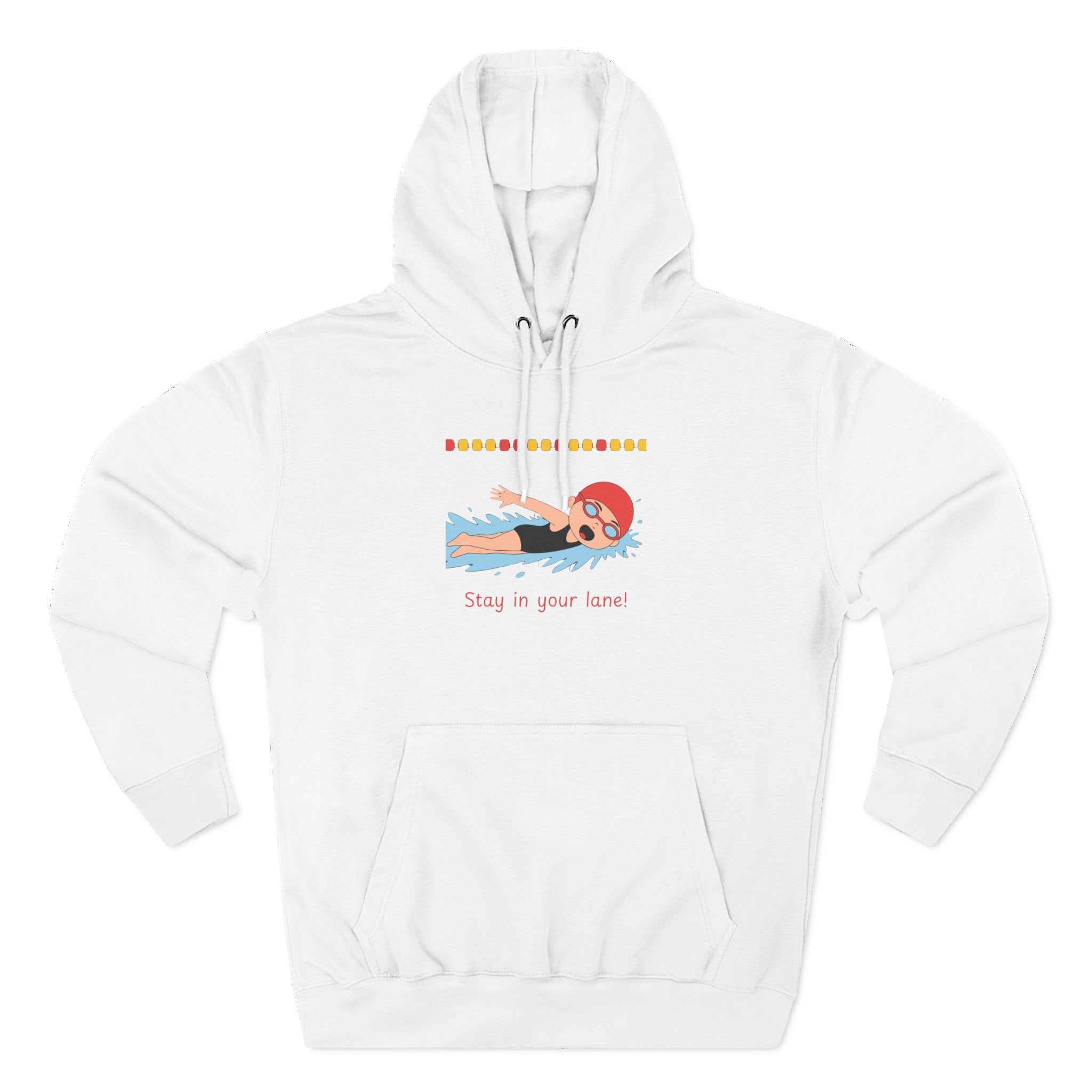 Ladies Hoodie — "Stay in Your Lane" Fleece Pullover