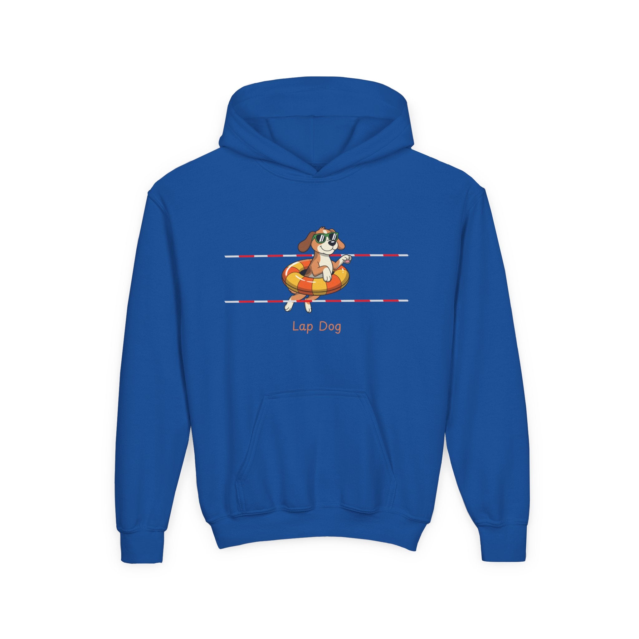 Kid's Hoodie - "Lap Dog" Swimming Graphic Hoodie
