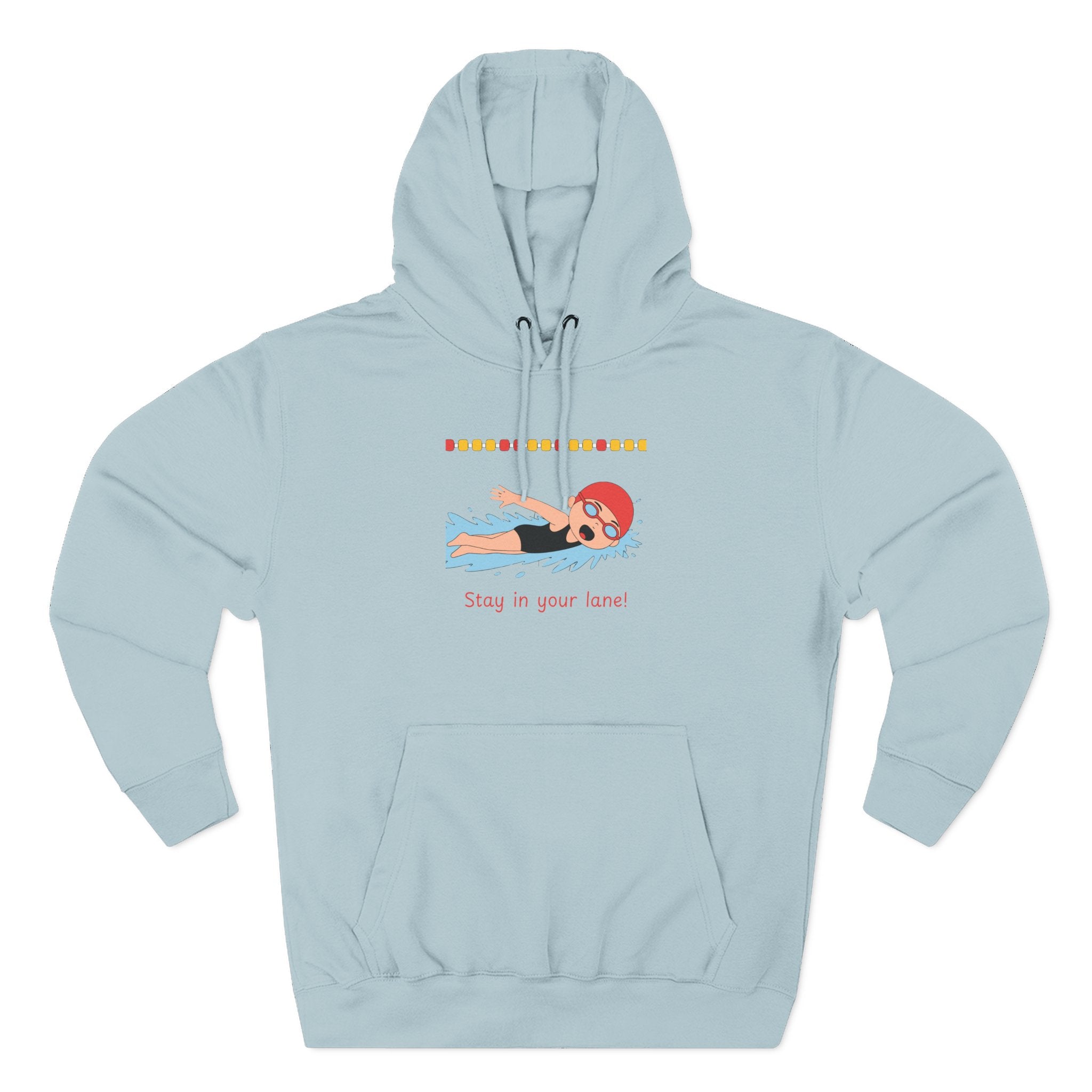 Ladies Hoodie — "Stay in Your Lane" Fleece Pullover