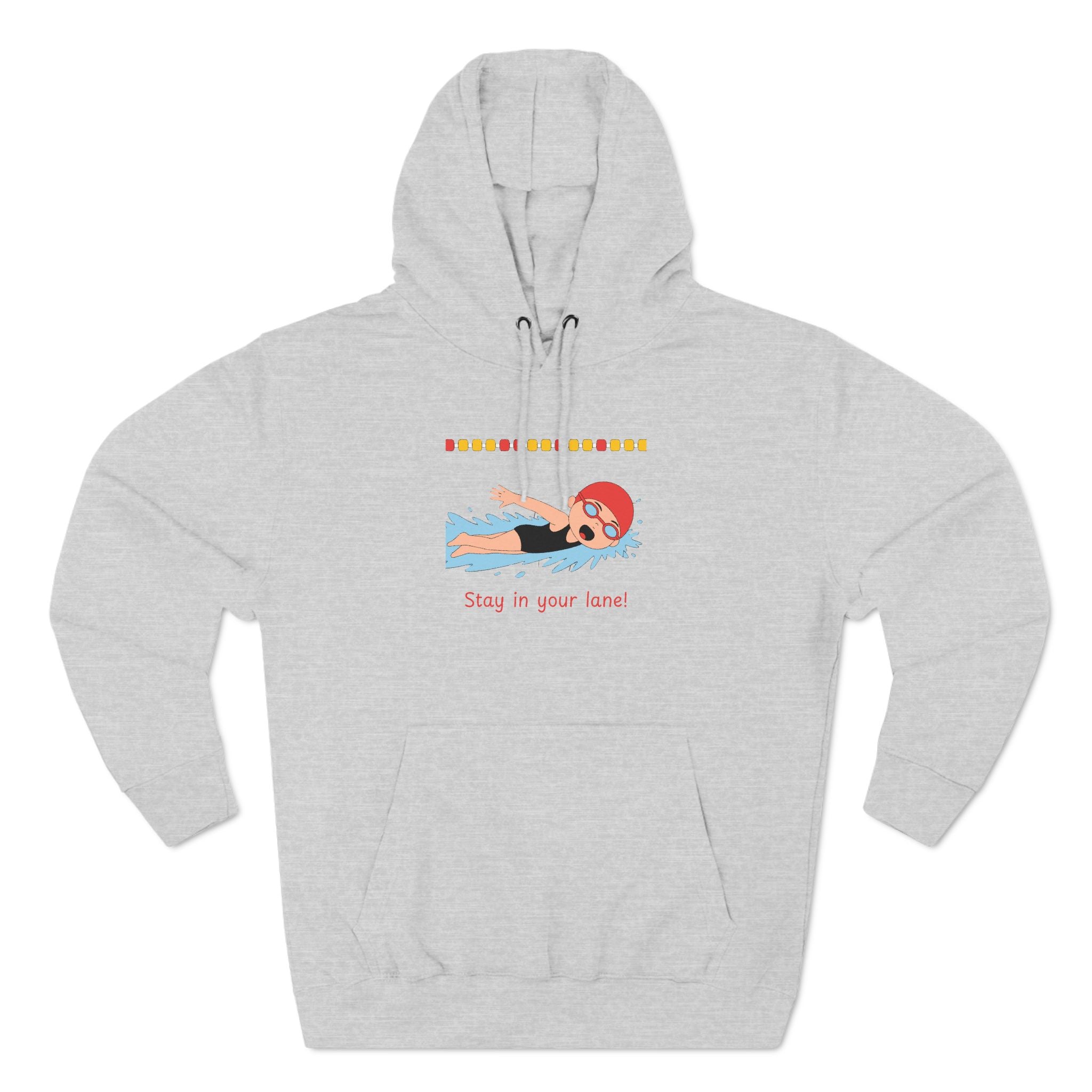 Ladies Hoodie — "Stay in Your Lane" Fleece Pullover