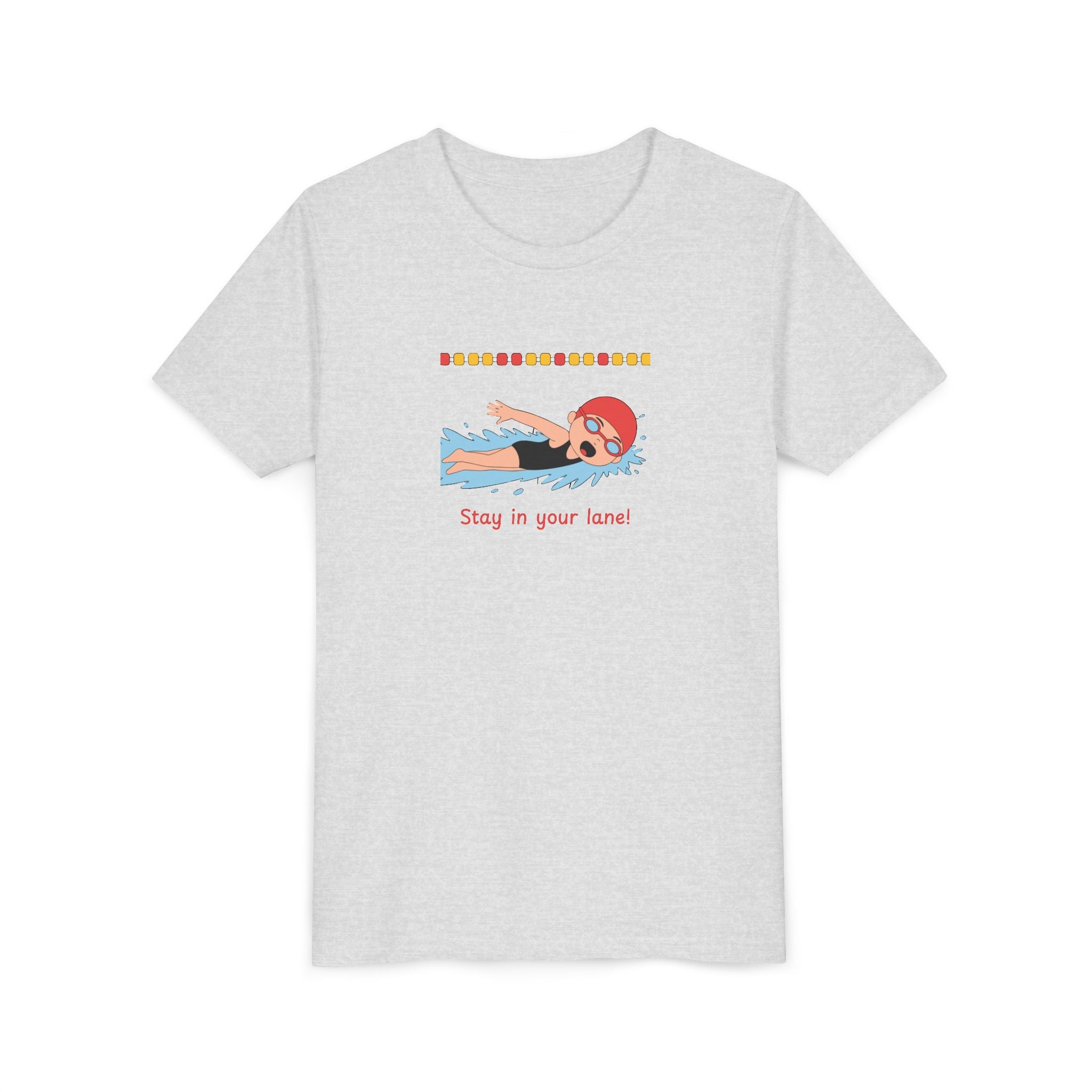 Kid's T-Shirt -  "Stay in Your Lane" Cartoon Tee