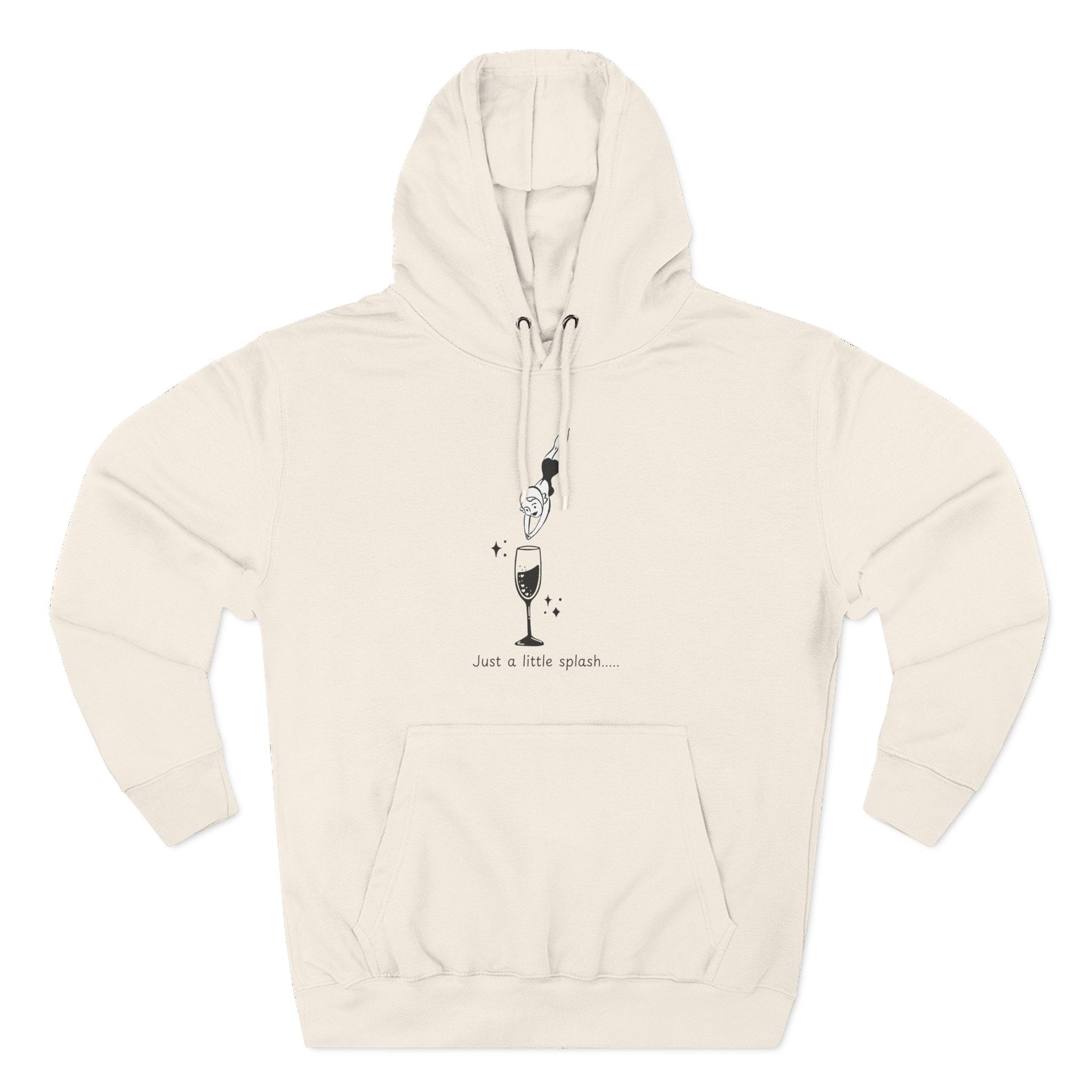 Ladies Hoodie — "Just a little splash" Fleece Pullover