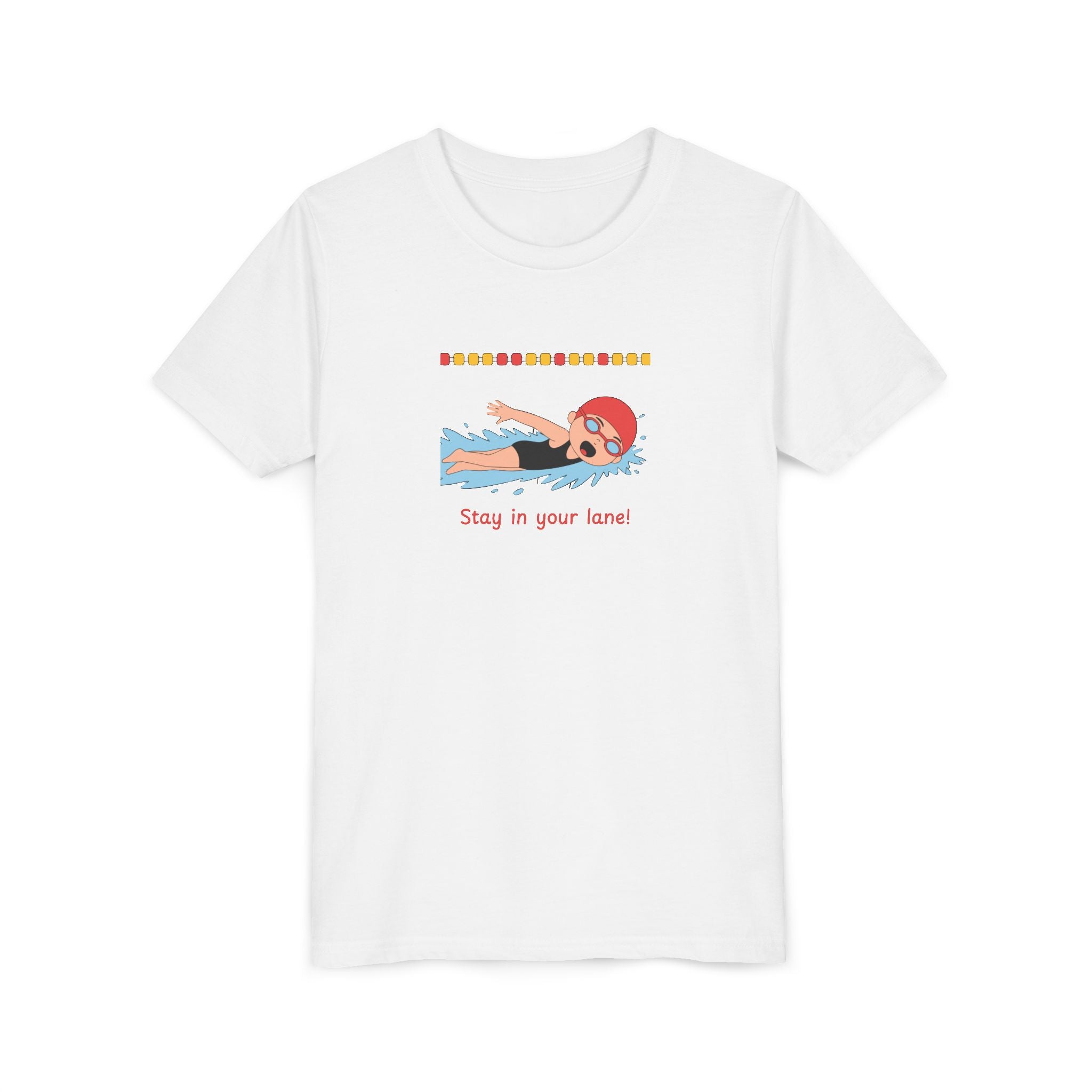 Kid's T-Shirt -  "Stay in Your Lane" Cartoon Tee