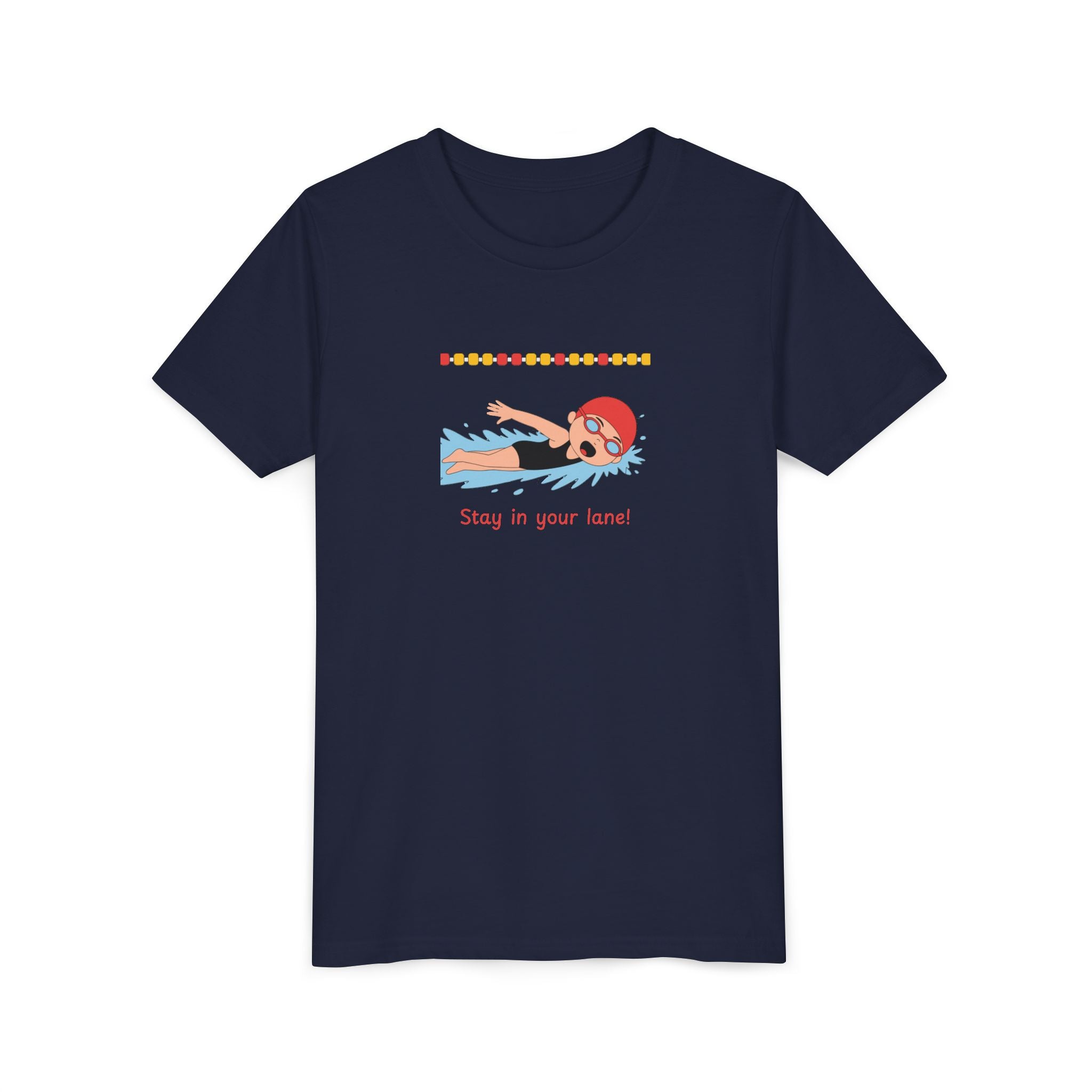 Kid's T-Shirt -  "Stay in Your Lane" Cartoon Tee