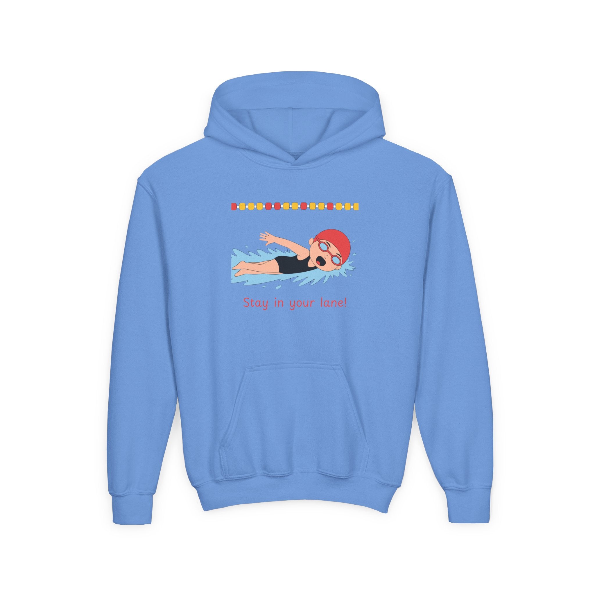 Kid's Hoodie - "Stay in your Lane" Swimming Graphic Hoodie