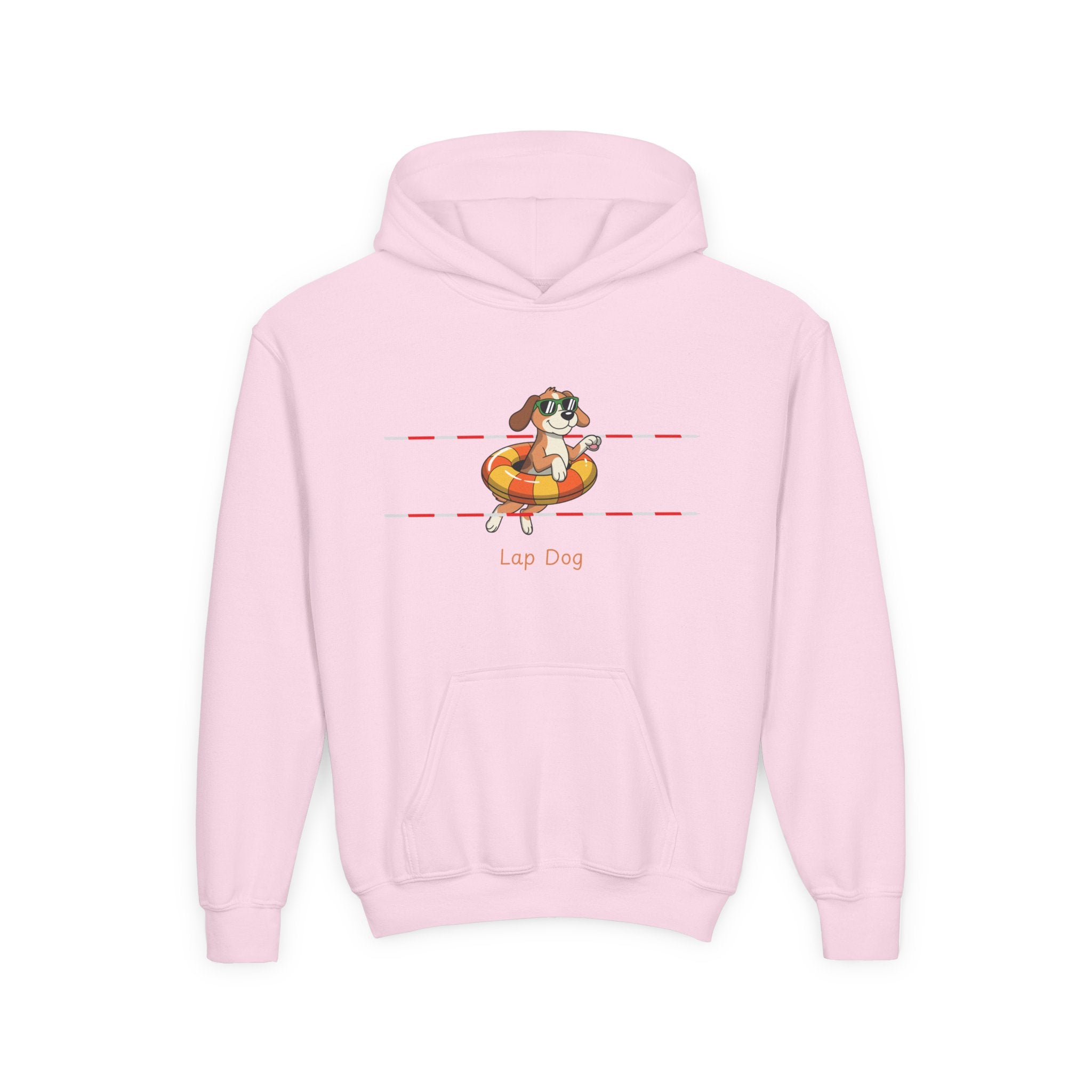 Kid's Hoodie - "Lap Dog" Swimming Graphic Hoodie