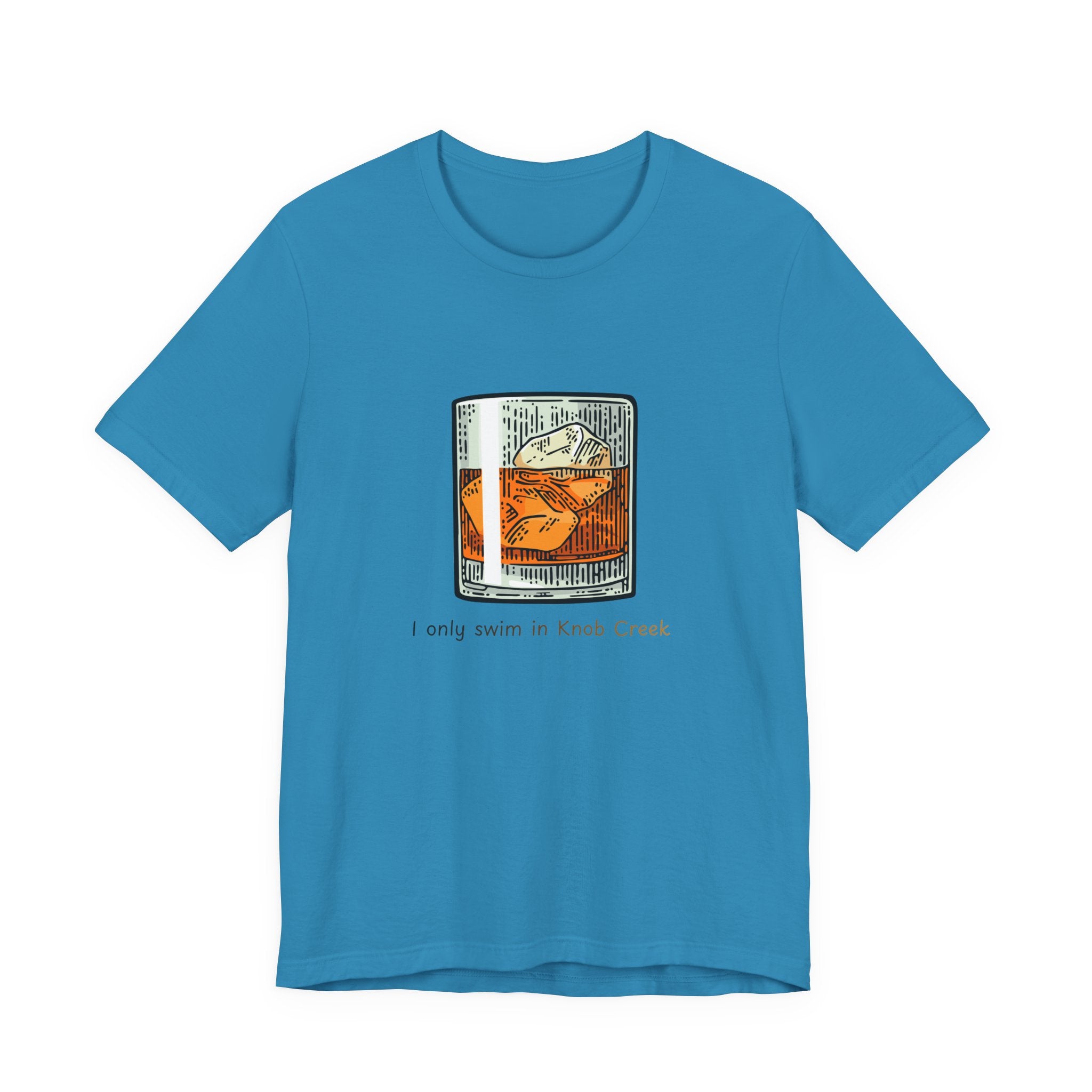 T-Shirt — "I Only Swim in Knob Creek" Color Swimming Graphic Tee
