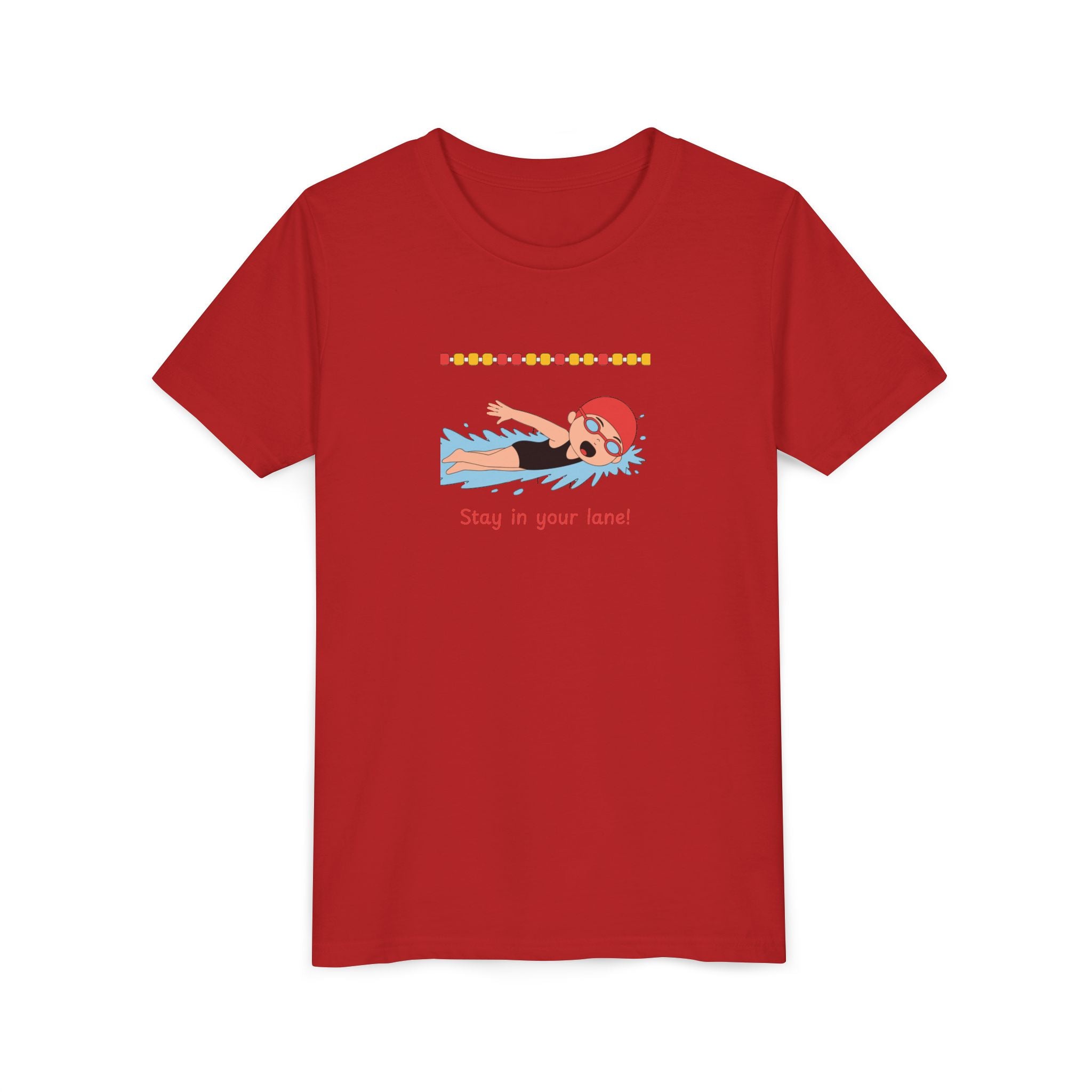 Kid's T-Shirt -  "Stay in Your Lane" Cartoon Tee