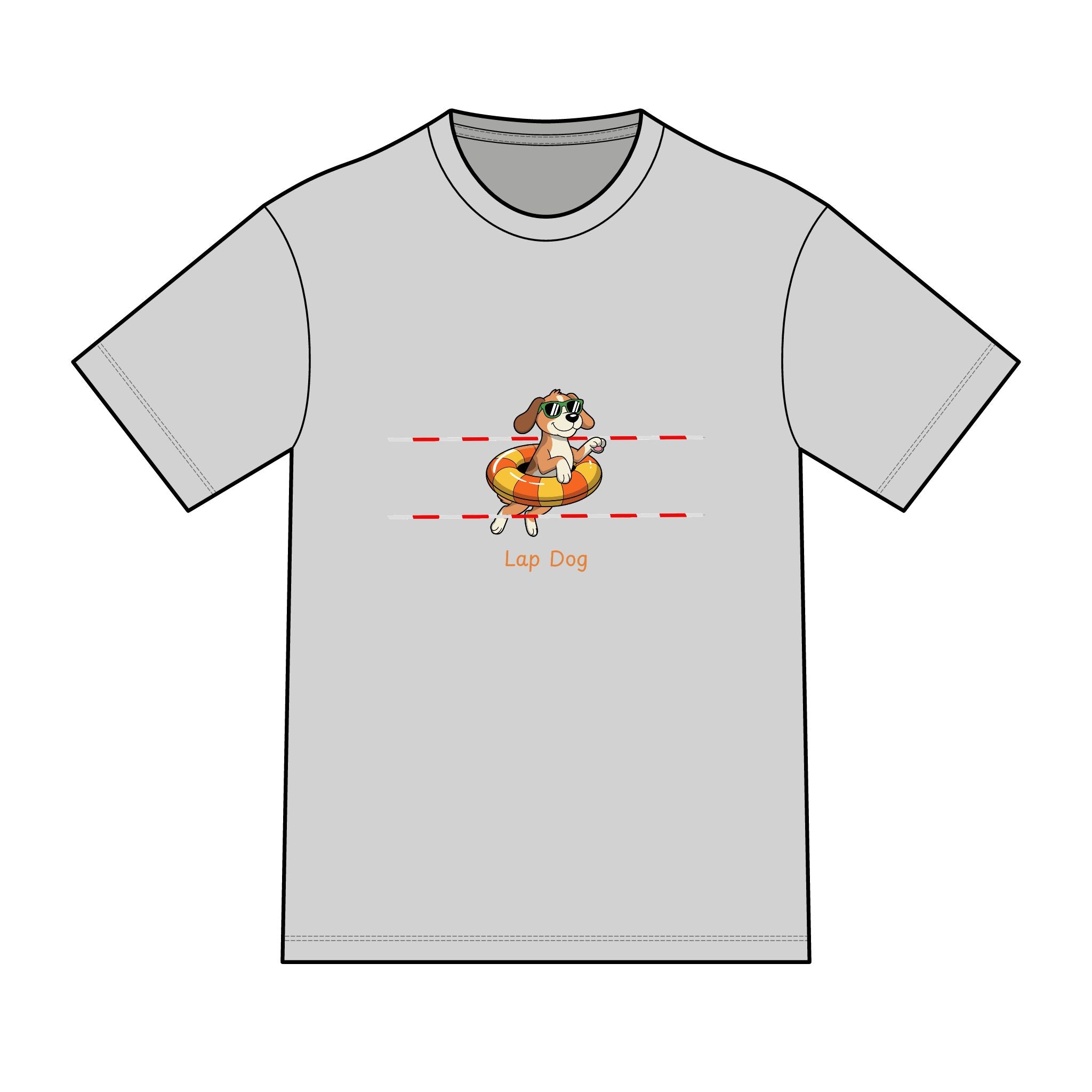 "Lap Dog" Swimming Graphic Tee
