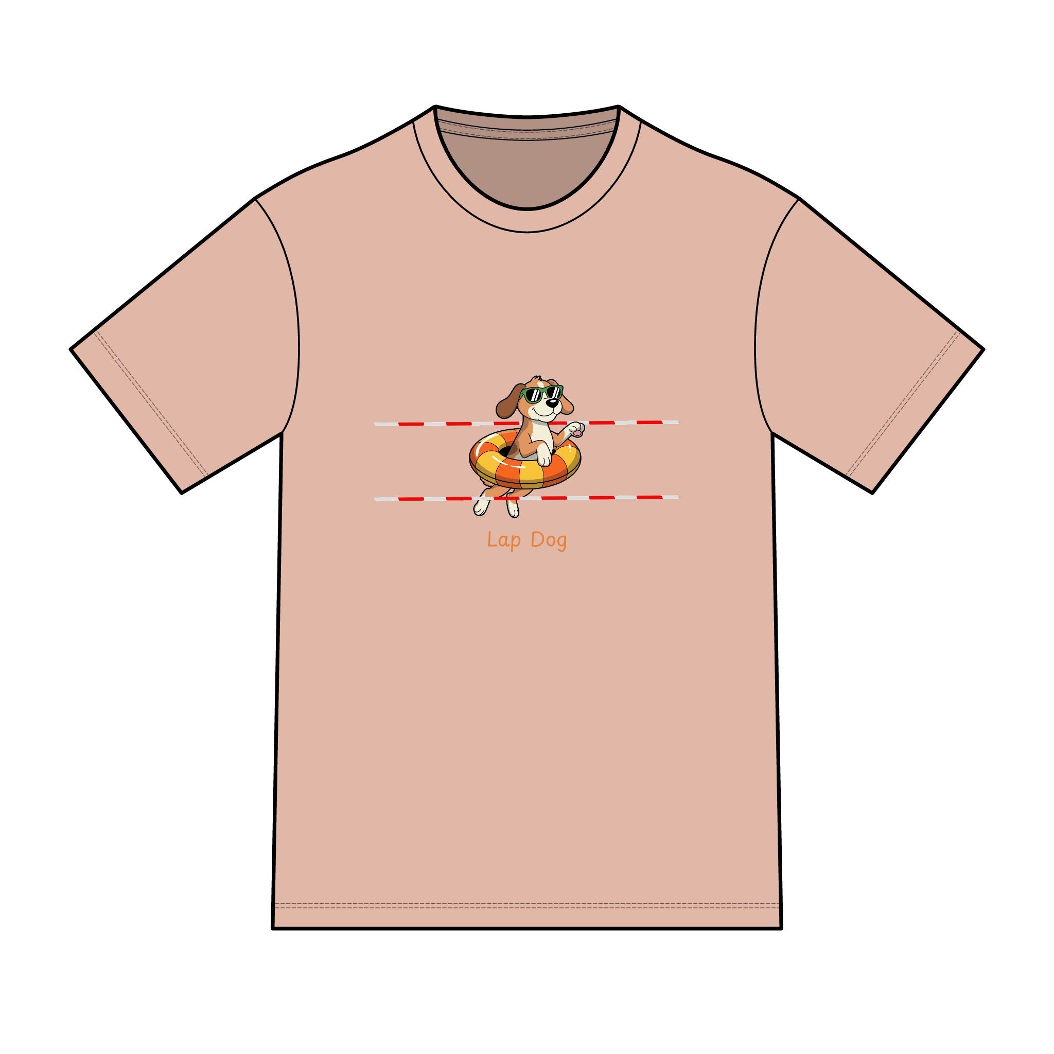 "Lap Dog" Swimming Graphic Tee