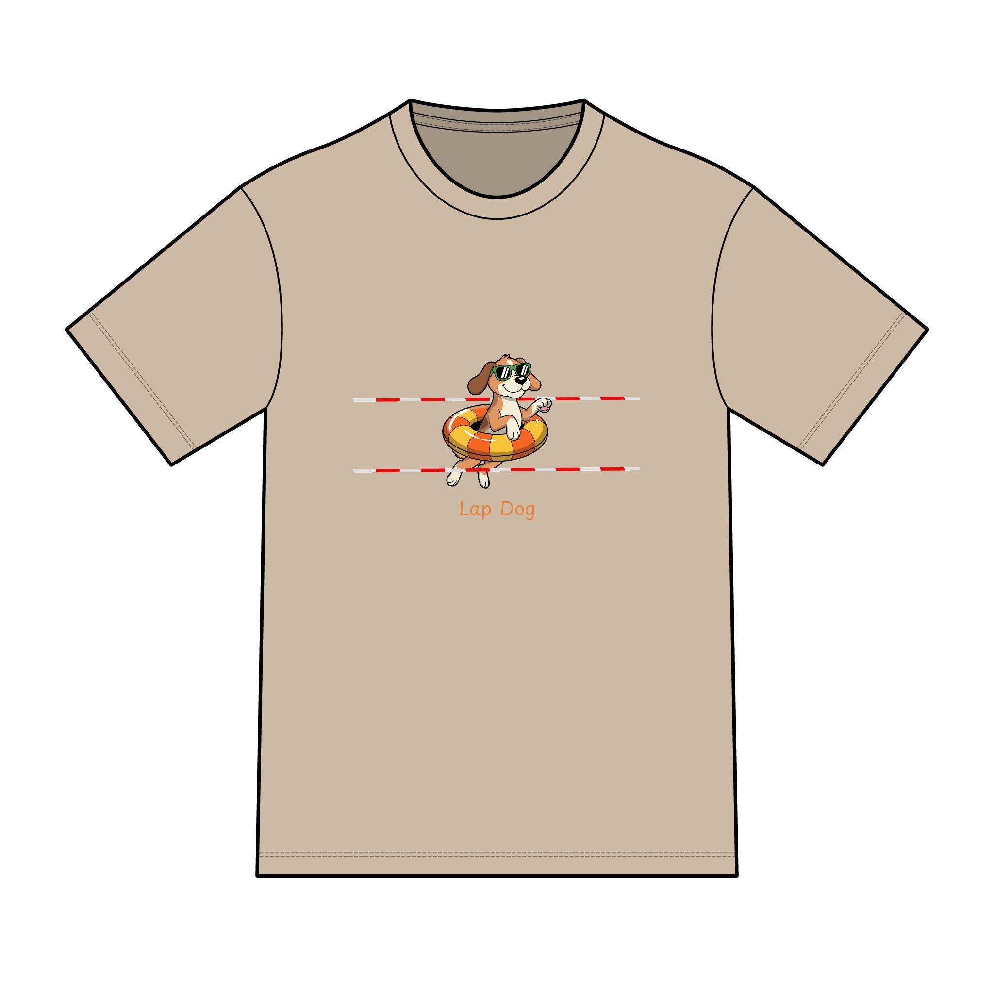 "Lap Dog" Swimming Graphic Tee