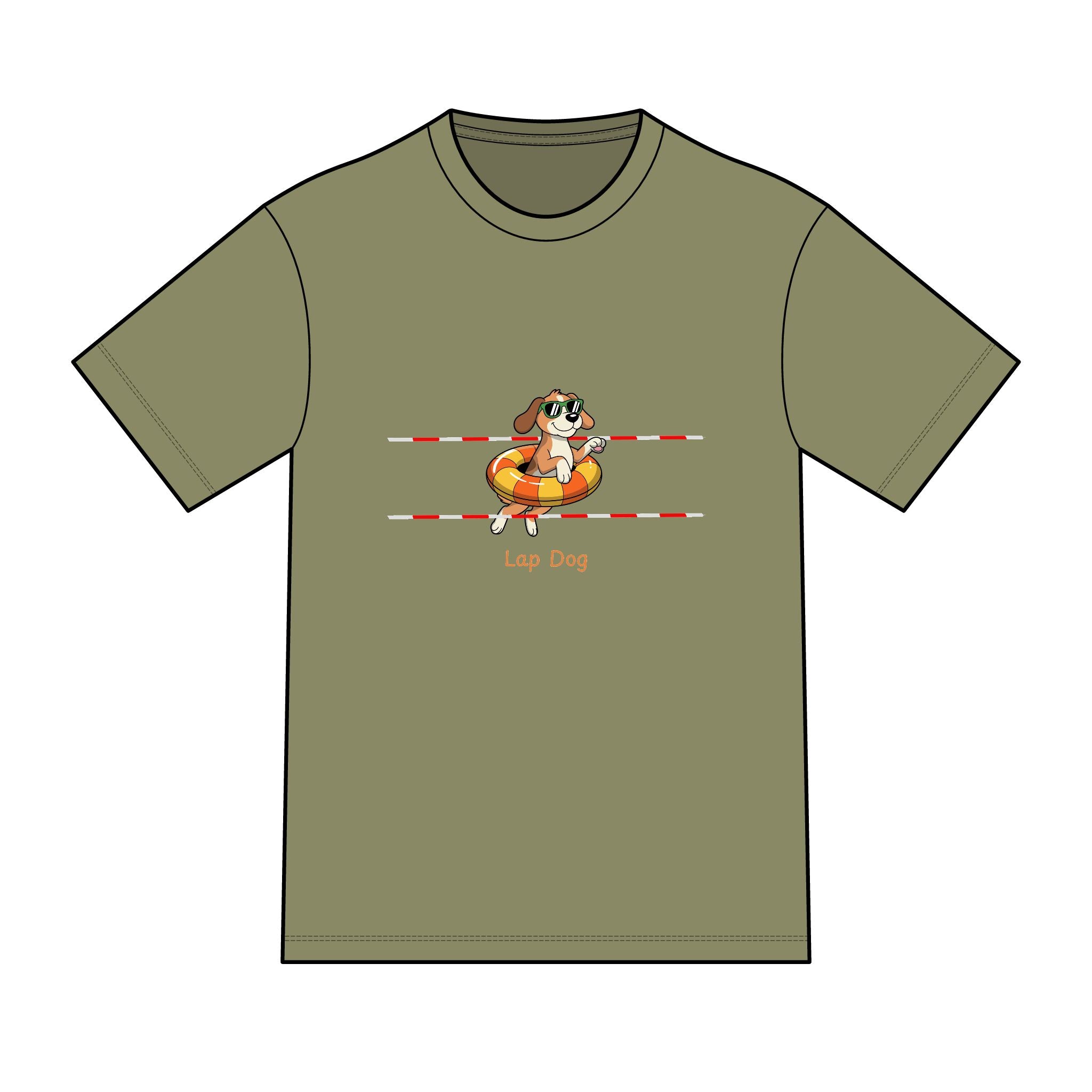 "Lap Dog" Swimming Graphic Tee