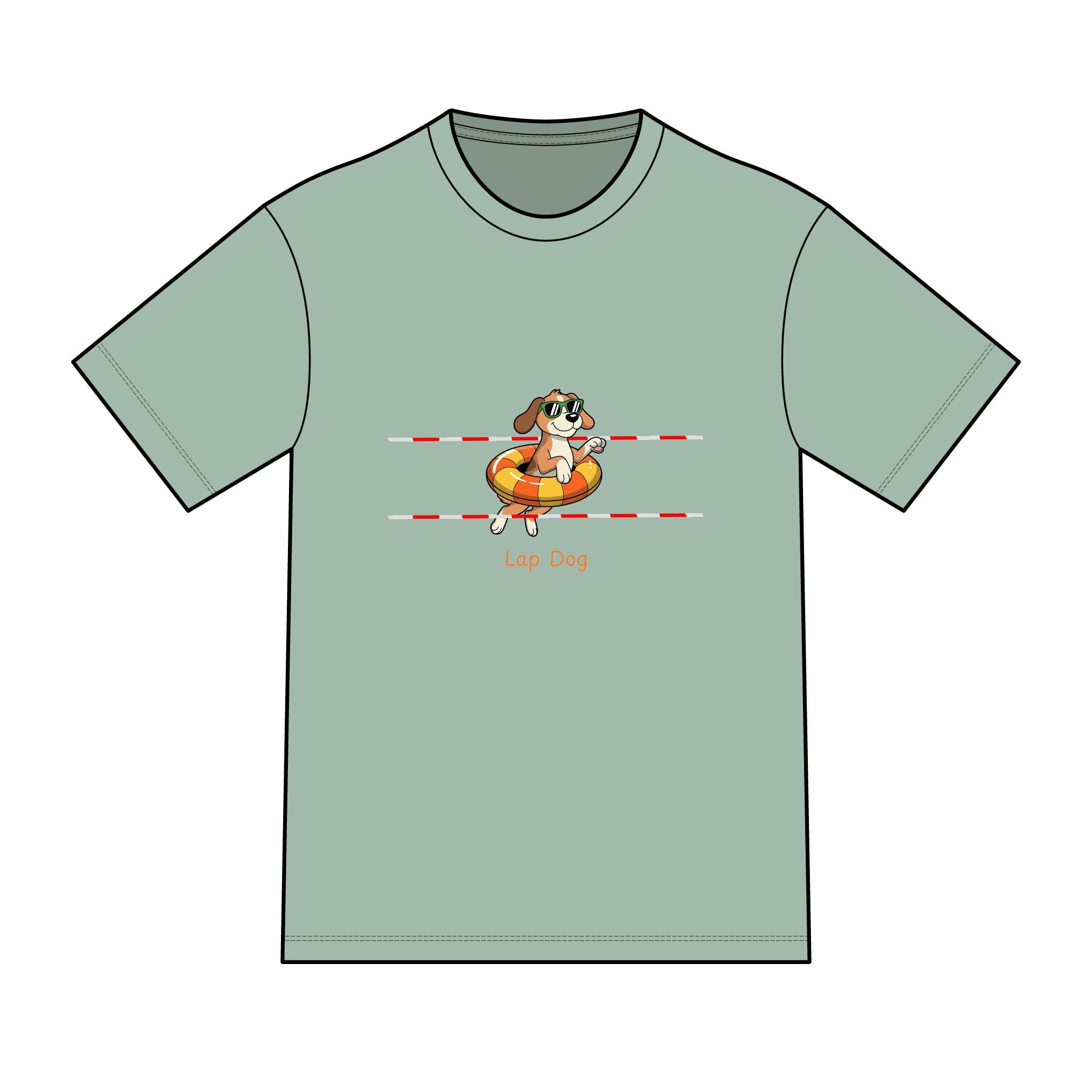 "Lap Dog" Swimming Graphic Tee