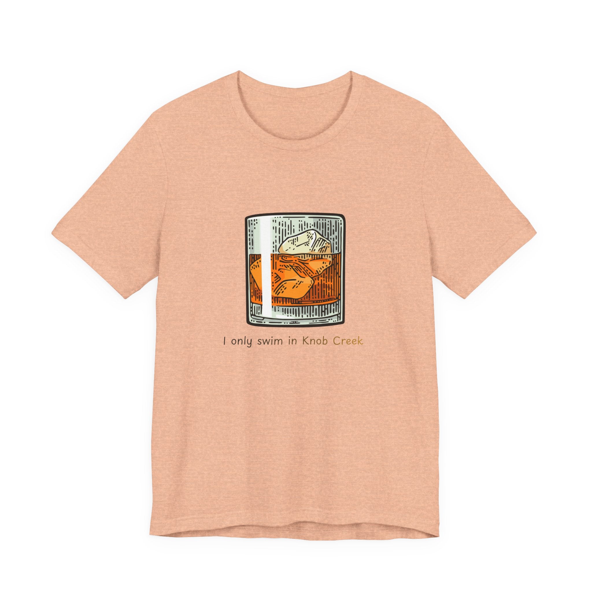 T-Shirt — "I Only Swim in Knob Creek" Color Swimming Graphic Tee
