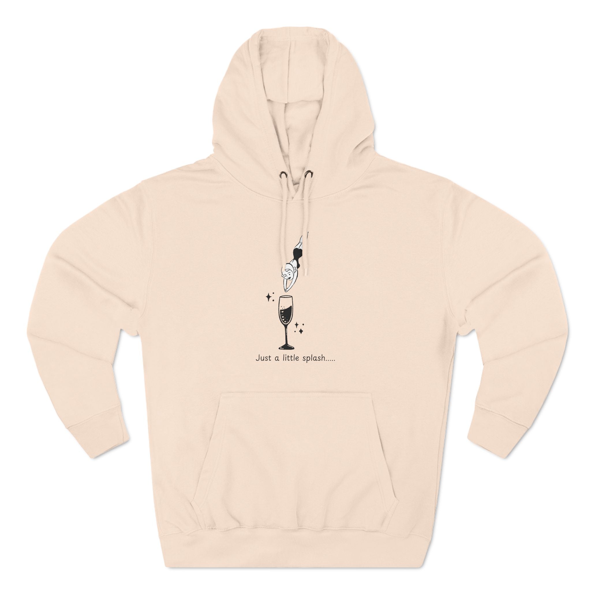 Ladies Hoodie — "Just a little splash" Fleece Pullover