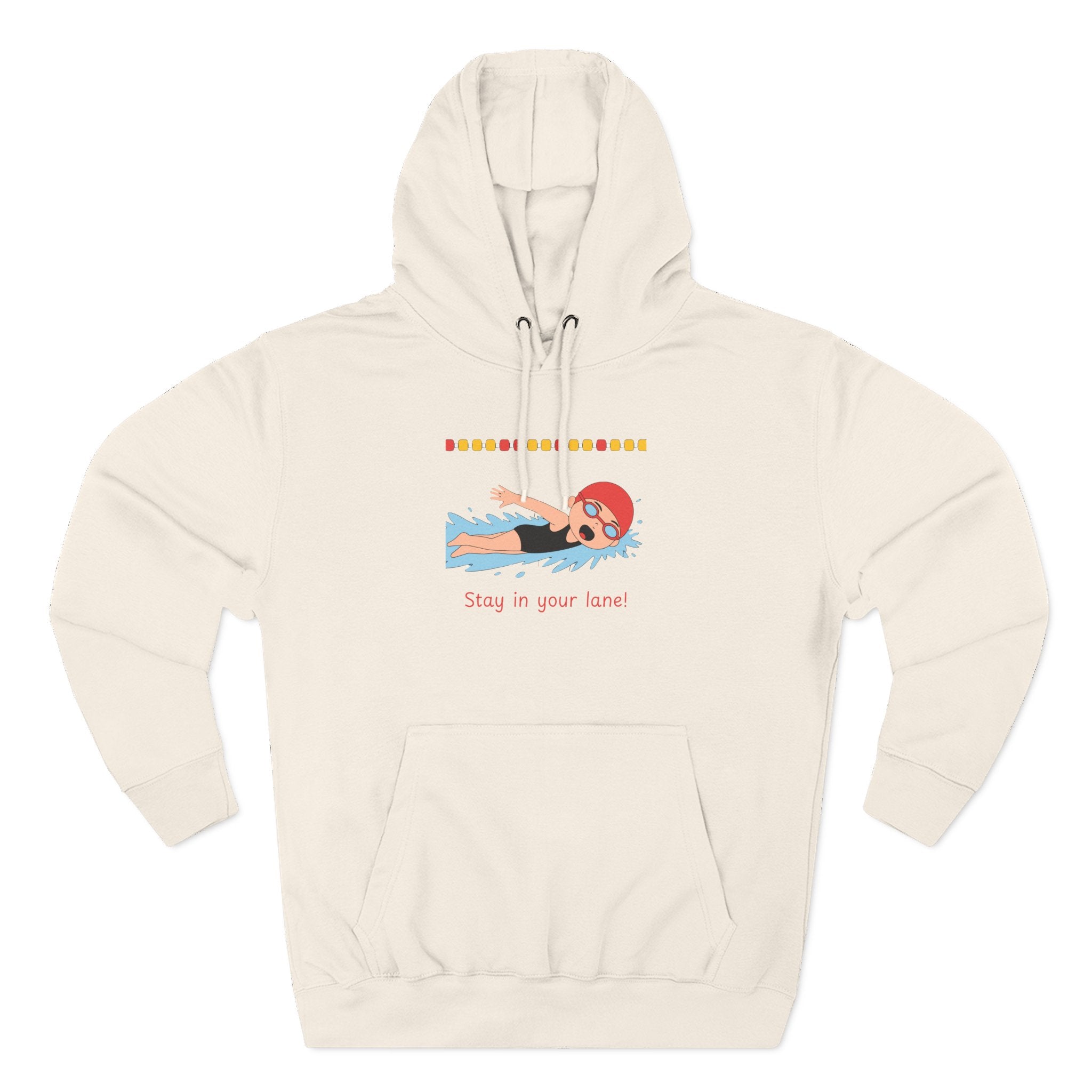 Ladies Hoodie — "Stay in Your Lane" Fleece Pullover