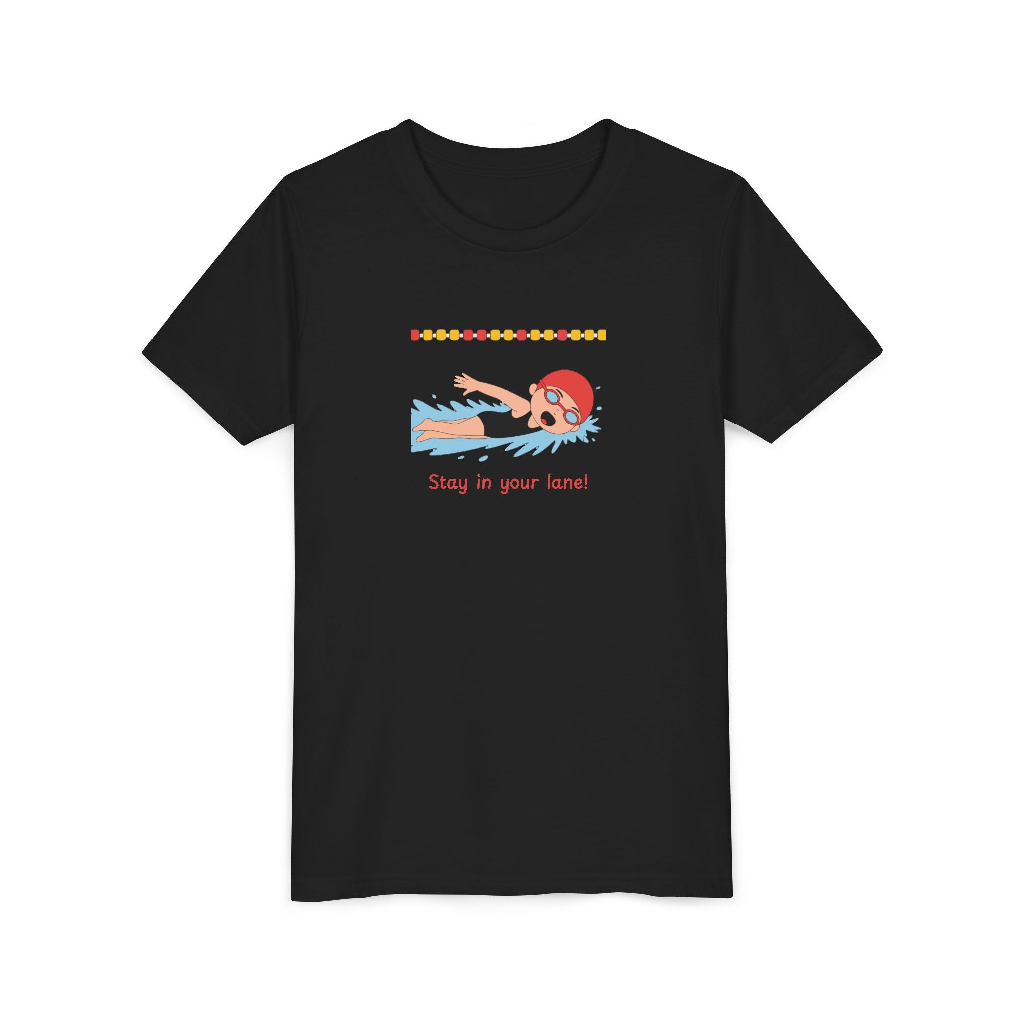 Kid's T-Shirt -  "Stay in Your Lane" Cartoon Tee