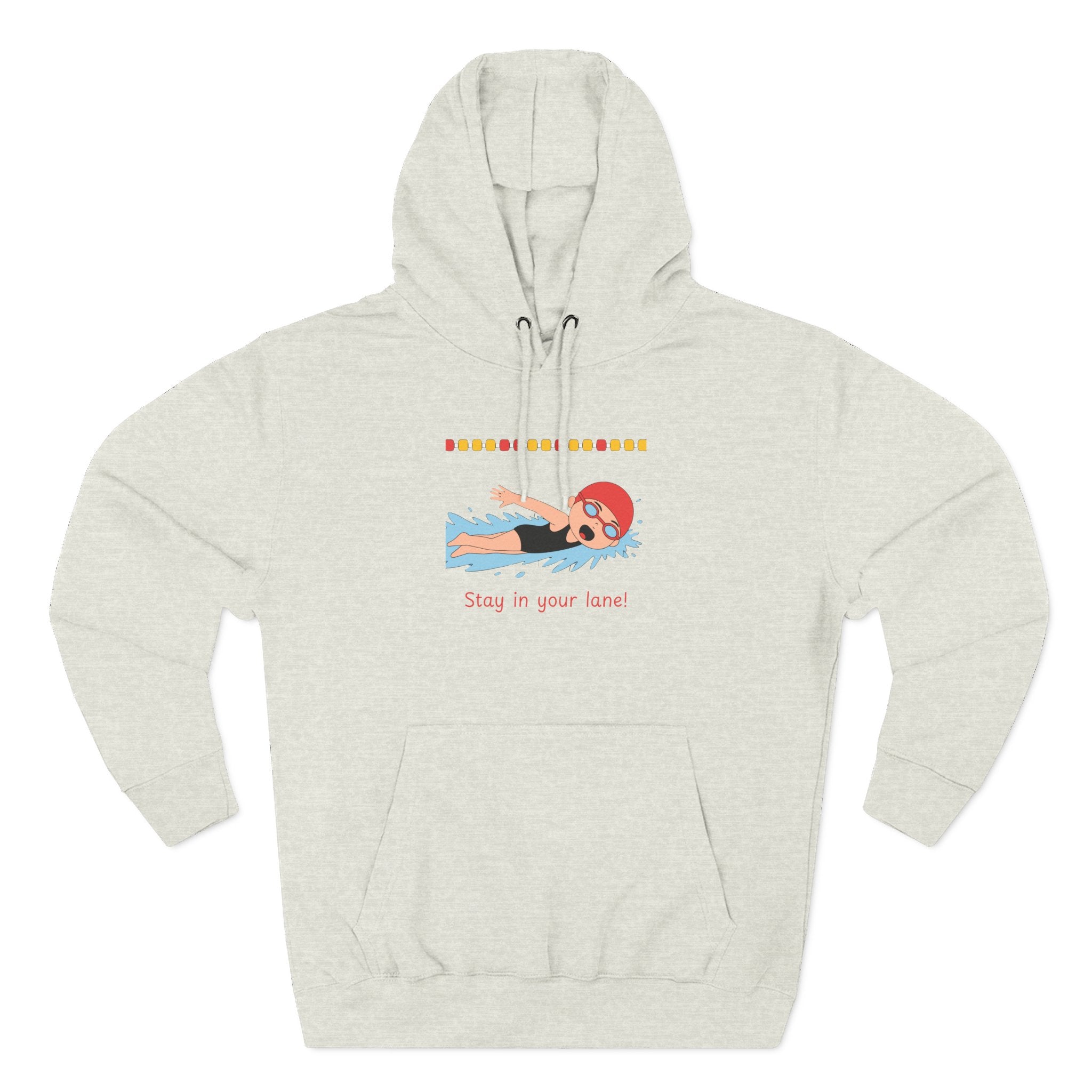 Ladies Hoodie — "Stay in Your Lane" Fleece Pullover